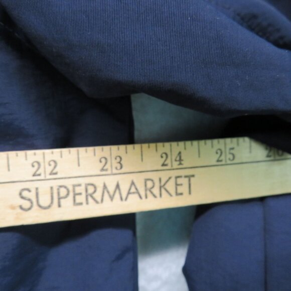Tommy Hilfiger Jacket Mens Size Large Blue Full Zip Vintage Spellout Hidden Hood - Picture 7 of 12